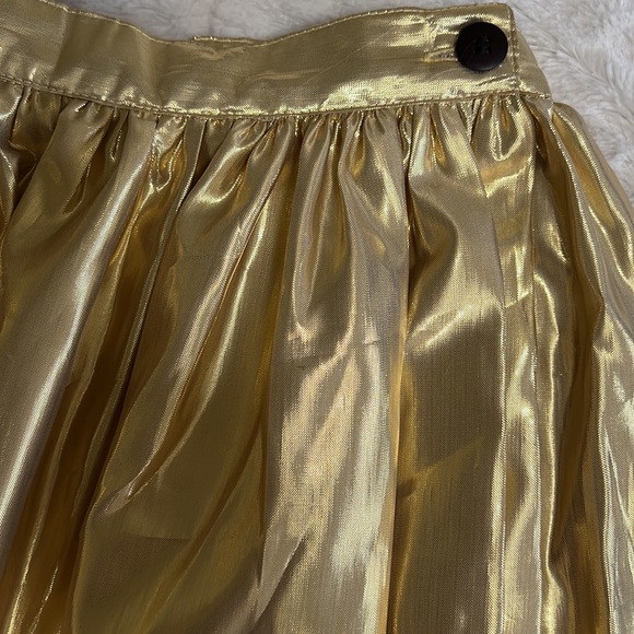 Vintage Esprit gold skirt from 80s, size 7/8 - Picture 2 of 4